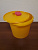 Емкость - контейнер для сбора колющих отходов 6л желтый
